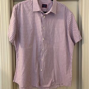 UNTUCKit XL 100% Cotton Purple Checkered Men's Shirt